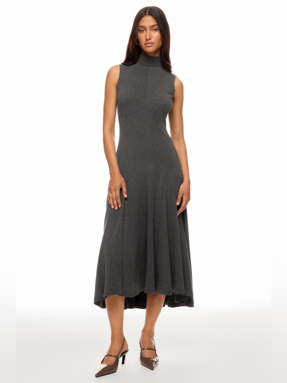 Peter Som Collective x RTR Sleeveless Mock Neck Knit Dress